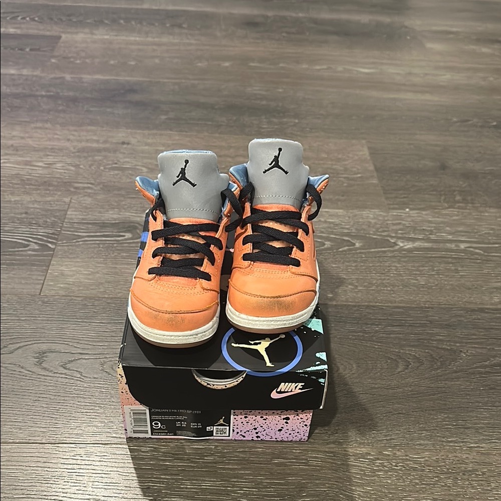 Nike Air Jordan Sneakers in Orange and Gray